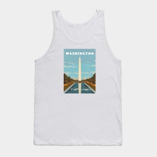 Washington, USA .Retro travel poster Tank Top